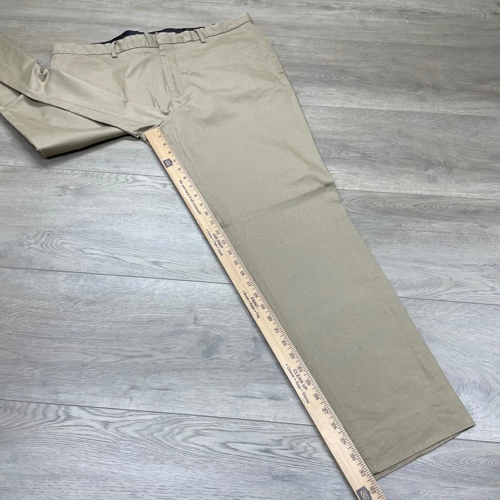 Banana Republic Chino Pants Mens 38x32 Tan Aiden Fit Cotton Modal Stretch